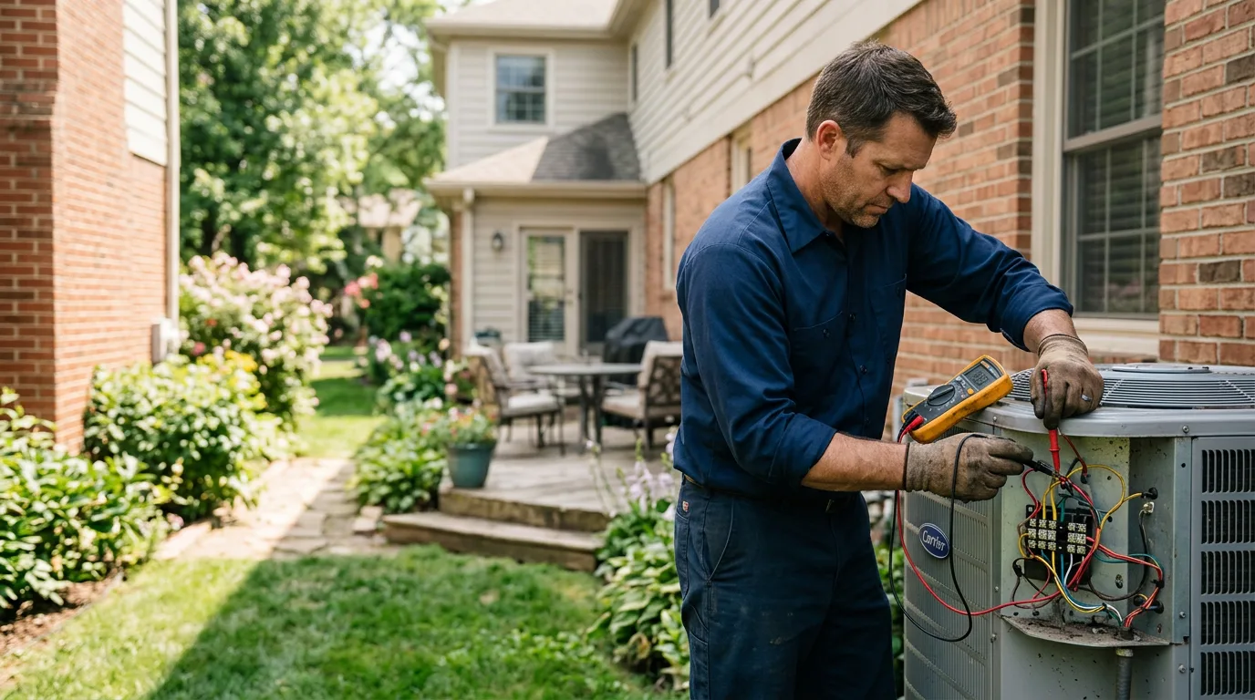 HVAC technician working near Camp Wood, TX